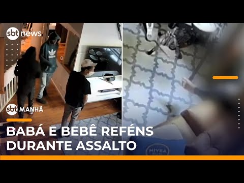 Quadrilha invade casa com controle clonado e faz babá e criança reféns em SP | #SBTManha