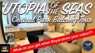 Utopia of the Seas | Royal Caribbean | Central Park Balcony Stateroom 1J | Cabin 11241 Room Tour
