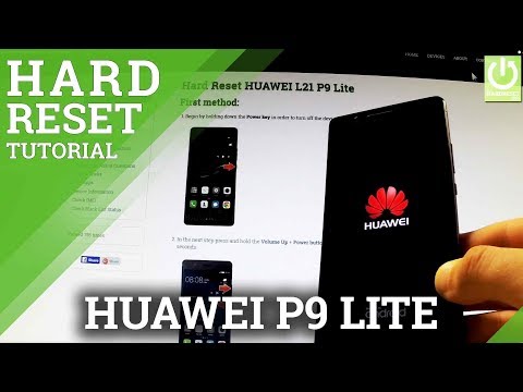 How to Wipe All Data HUAWEI L21 P9 Lite - Factory Reset in HUAWEI