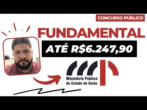 Concurso Nível Fundamental paga acima da média nacional  #MPGO #concursosgo #PMGO