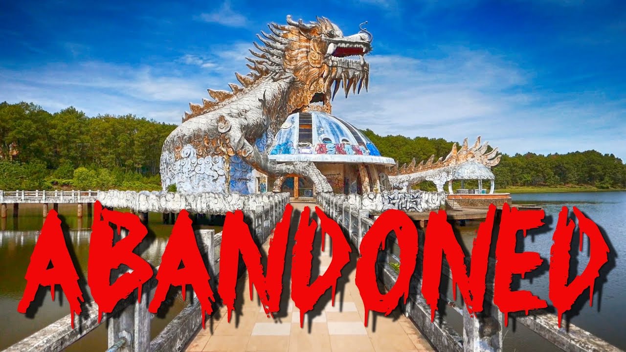 Embark on a walking tour through Ho Thuy Tien Abandoned Water Park.