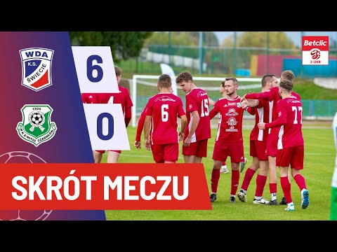 Skrót meczu Betclic 3. Ligi grupy II: Wda Świecie - Noteć Czarnków (6:0)