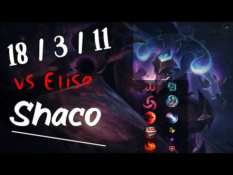 Shaco Jungle vs Elise - Challenger Replay KR