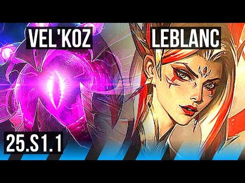 VEL'KOZ vs LEBLANC (MID) | Dominating | KR Master | 25.S1.1