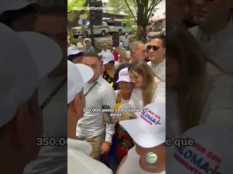 #Política | 🗣️ "#Petro, Uribe es tu papá": Paloma Valencia en Villeta, Cundinamarca