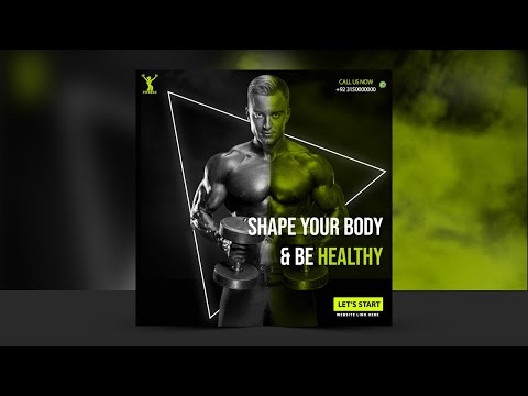 Learn academy banner or Social media ad design in adobe photoshop