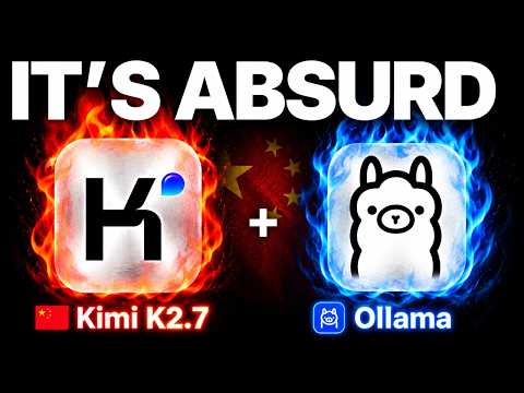 Video Thumbnail: China's Kimi K2.7 + Ollama is INSANE!