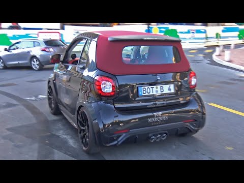 BRABUS Ultimate 125 SMART Fortwo driving in Monaco!