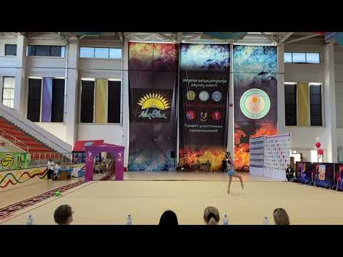 Абитова Роза. Упражнение с мячом на ЧРК ( 16 июня 2021 г )