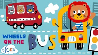 Wheels on the Bus. Song for Kids with Lyrics. Kids Academy