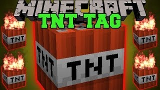 Minecraft: TNT TAG (GIVE AWAY THE TNT OR YOUR FACE BLOWS UP!) Mini-Game
