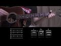 Get You the Moon - Kina ft. Snow - Guitar Lesson Tab (Tutorial) - How To Play