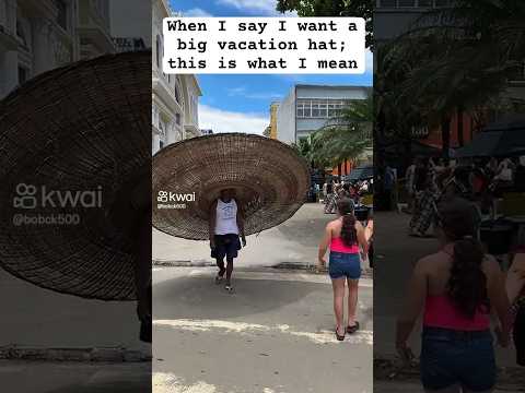 If the hat isn’t this big, I don’t want it. #travel #solotravel #travelblogger #bali #black #tips