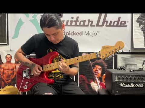 Fender Michiya Haruhata Stratocaster - Transparent Pink - Killer Flame Top w Floyd Rose Lic. Locking Trem - Super Shred Master Supreme - Made in Japan - Pro Set Up w Perfect Frets/Action/Intonation! image 22