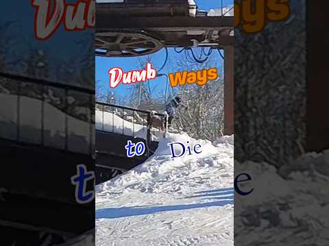 How not to get off the chairlift in Hakuba 😅 #hakuba