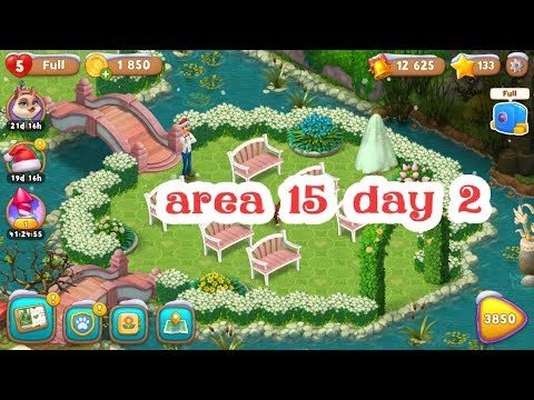 Gardenscapes - area 15 day 2 Wedding arch with wedding dress