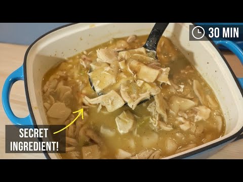 LAZY Chicken and Dumplings: I Use THIS Instead of Dough! (Easy Recipe)  #cooking
