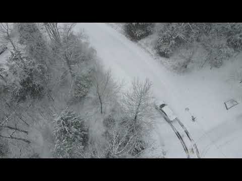 Eureka Springs AR,  Snow Storm Drone Flight 12/13/2020