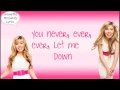 Jennette McCurdy - Never Let Me Down - ( Lyrics ...