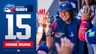 Kazuma Okamoto crushes his 2nd home run in as many days for the Blue Jays! ???? (15th of the season!)