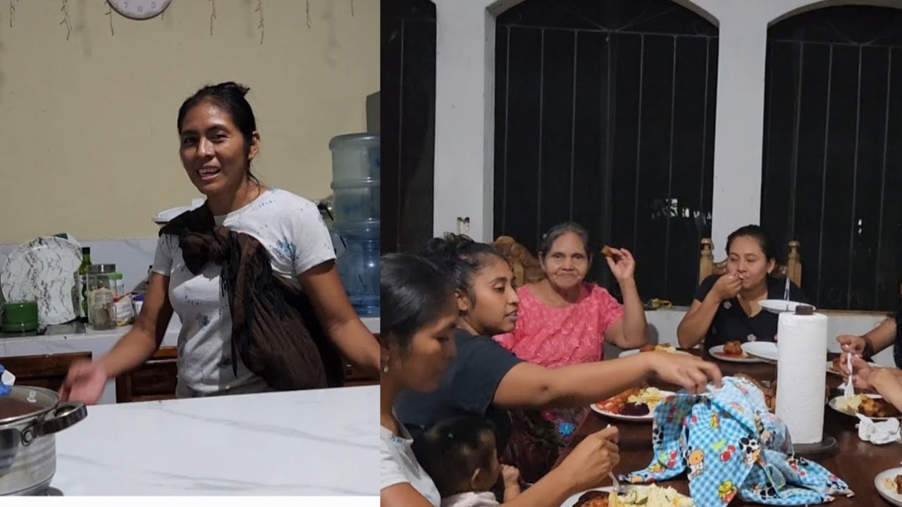 Amalia me ayuda a cocinar para una cena en familia 😋