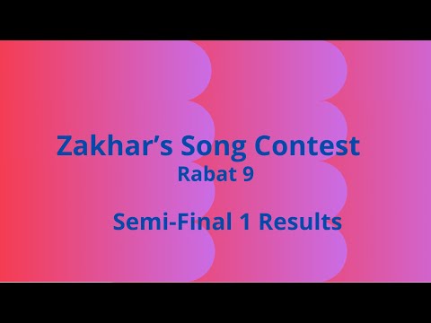Zakhar’s Song Contest 9|Semi-Final 1 Results