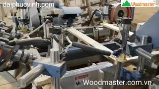 Woodmaster. MÁY LÀM KIỀNG GHẾ ( Cắt 2 Đầu - Móc rãnh - khoan lỗ xéo)