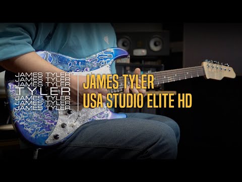 James Tyler USA Studio Elite HD-Crazy Water Semi-Gloss SSH w/Rosewood FB, Black Pearl Pickguard, Faux Matching Headstock, Midboost & Bypass Button image 9