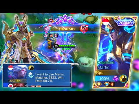 MARTIS 3323 MATCH SOLO RANKED!!! BANTAI❗| GAMEPLAY TOP GLOBAL MARTIS INDONESIA - MLBB