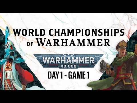 Warhammer 40,000 - Round 1 - World Championships of Warhammer - Aeldari vs. Astra Militarum