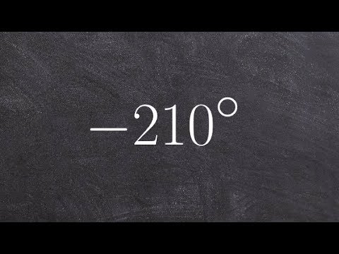 How to determine one positive and one negative coterminal angle