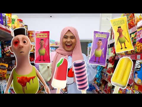 BORONG ES KRIM HAMOOD HABIBI DI MINIMARKTE PART 2 | CHIKAKU FAMILY