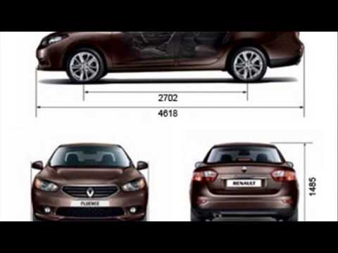 renault fluence dimensions