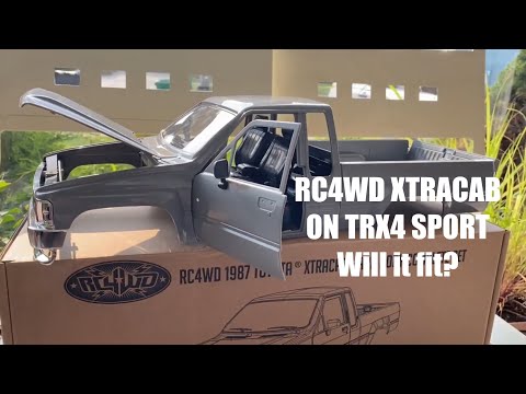 How I installed RC4WD 1987 Toyota Xtracab hardbody on Traxxas TRX4 Sport