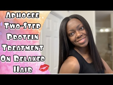 Relaxed Hair Protein Treatment using Aphogee Two Step...