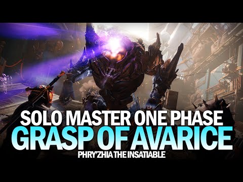 Solo Master One Phase Grasp of Avarice Dungeon Boss (Phry'zhia the Insatiable) [Destiny 2]