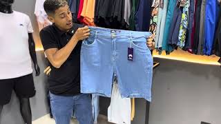 Vídeo de Bermuda Jeans 100% Plus Size Masculina Cranc 34