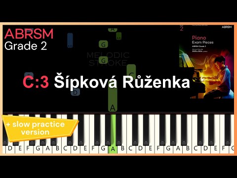Sipkova Ruzenka  | C3 ABRSM 2025 & 2026 Grade 2 piano | TUTORIAL + slow practice