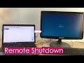 How to shutdown the computer over the network