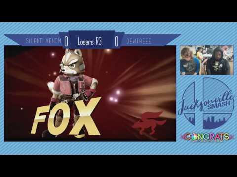 Jax Smash Weekly 2/23 - Silent Venom(Fox) Vs Dewtree(Diddy Kong/Marth) - Wii U Losers R3