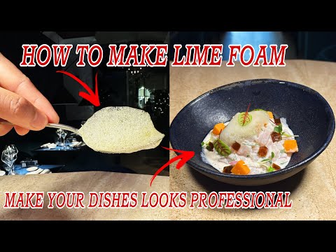 HOW TO MAKE EASY LIME FOAM | MOLECULAR GASTRONOMY