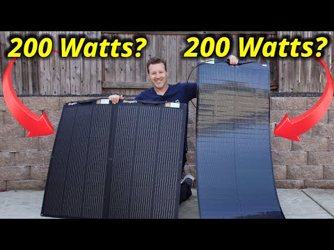 What is BETTER? BougeRV Arch VS Cigs Yuma flexible solar panels