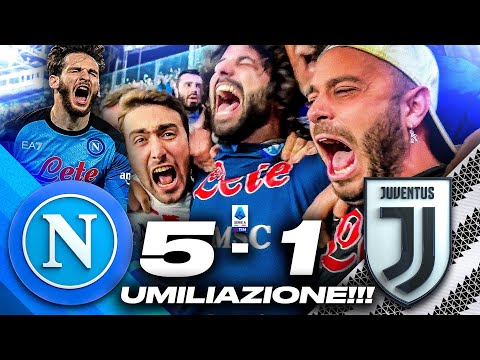💦 UMILIAZIONE!!! NAPOLI 5-1 JUVENTUS | LIVE REACTION NAPOLETANI AL MARADONA HD