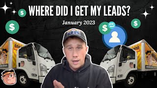 Where did I get my moving leads? January 2023