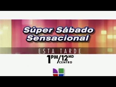 Super Sabado Sensacional Promo on Univision - January 2nd, 2010