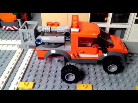 LEGO City Light Repair Truck Fast Build 60054 - Stop Motion