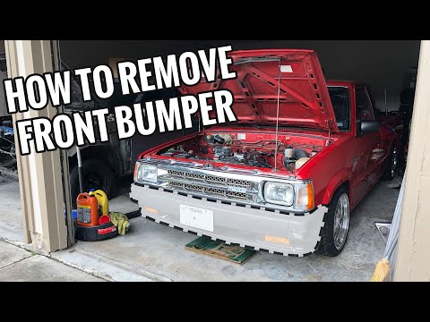 How to Remove Front Bumper | Mazda B2200 B2000 B2600
