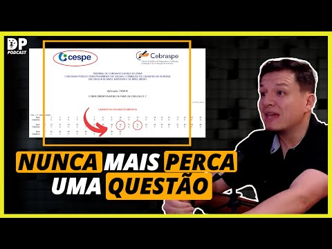 He revealed an incredible strategy for the CESPE/CEBRASPE exam.