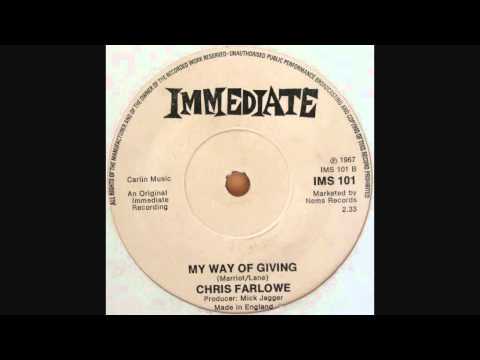 Chris Farlowe - My Way Of Giving (1967 Immediate Records)