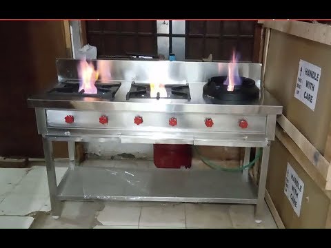 Commercial 2 gas burner, size: 48x24x34